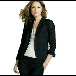 J. Crew Navy Blue Pinstripe Blazer